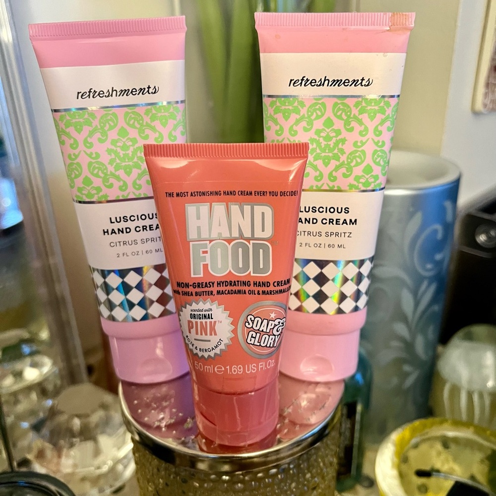 3 Tubes Hand creams new sealed 5.69 fl Oz total